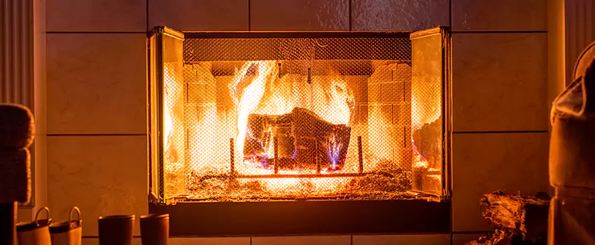 Mendota Hearth Landscape Fireplace Installation in Zachary, Louisiana