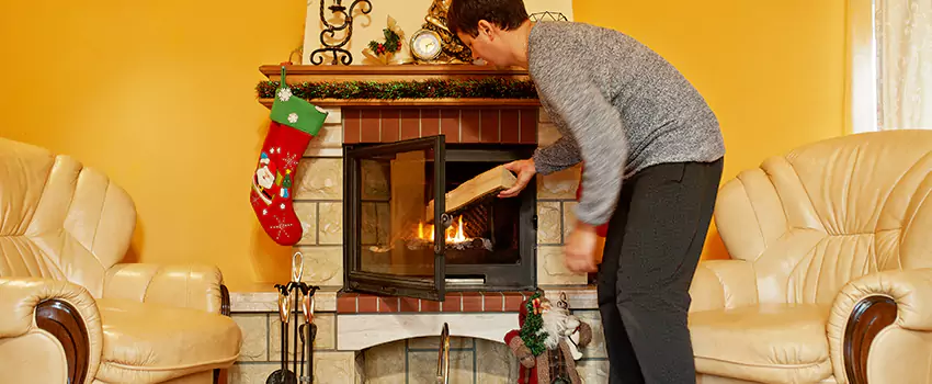 Rusted Metal Fireplace Restoration in Zachary, Louisiana